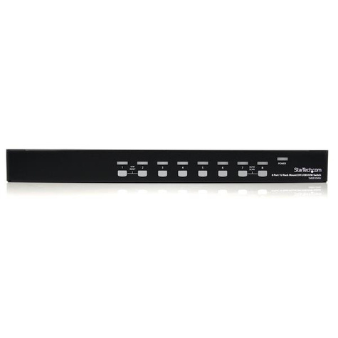 STARTECH 8-poorts 1U rack monteerbare DVI USB KVM-switch - KVM-schakelaar - 8 x KVM port(s) - 1 lokale gebruiker