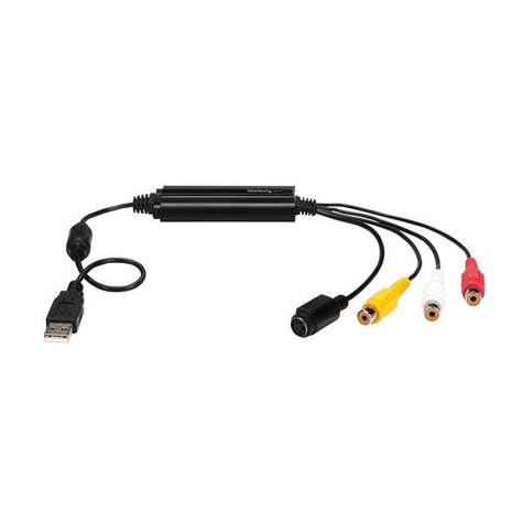 STARTECH USB Video Capture Adapter Cable, S-Video/Composite to USB 2.0 SD Video Capture Device Cable