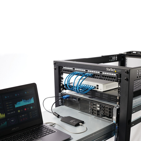 STARTECH KVM console naar laptop USB 2.0 draagbare Crash cart adapter met bestandsoverdracht  video-opname
