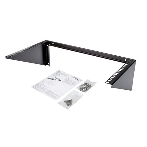 STARTECH Verticaal wandmonteerbaar Server Rack - massief staal - 19" - 6U - Muurbevestigingsbeugel - zwart - 6U - 19"