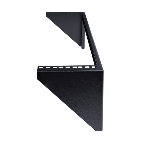 STARTECH 3U 19 inch Serverrack Staal Beugel Verticale Wandmontage - Bevestigingsbeugel - monteerbaar aan muur - zwart - 3U - 19"