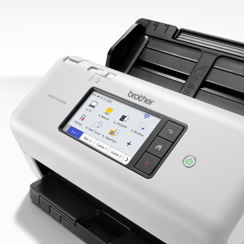 Brother ADS-4700W - document scanner - desktop - USB 3.0, Gigabit LAN, Wi-Fi(n), USB 2.0 (Host)