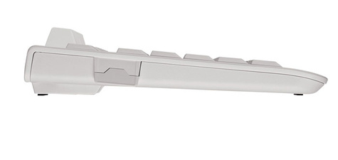 Cherry KC 1000 SC - Keyboard - Corded - AZERTY - White