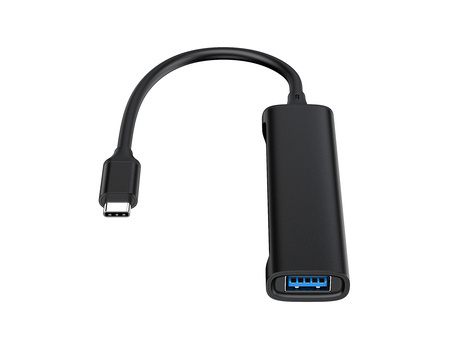 CONCEPTRONIC 4-Port USB 3.0 Hub - 2 USB-C & 2 USB-A ports - aluminum case - USB-C connector