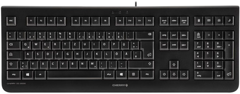 Cherry DC 2000 - Desktop set - Corded - AZERTY - Black
