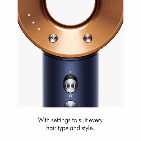 Dyson Supersonic Straight + Wavy Blue/Copper