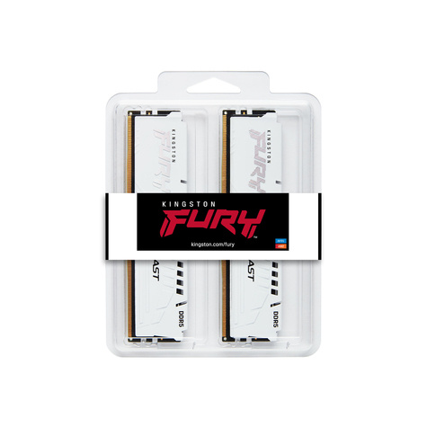 Kingston Fury Beast 2x32GB - DDR5 - 6000MT/s - CL30 - DIMM - 288-pin - White