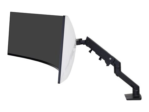 Ergotron HX Series Desk Monitor Arm - Pivot - Max 19Kg - up to 49inch -  Matte Black