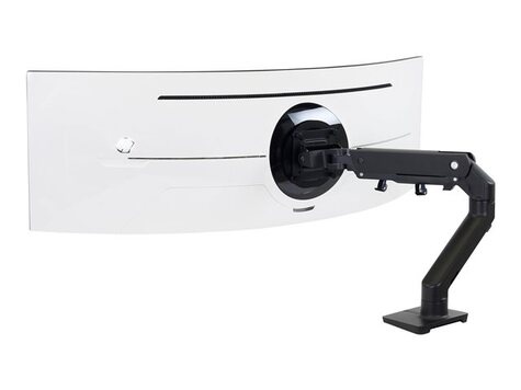 Ergotron HX Series Desk Monitor Arm - Pivot - Max 19Kg - up to 49inch -  Matte Black