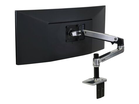 Ergotron LX Desk Monitor Arm - 1 Monitor - max 34 inch - Polished Aluminum
