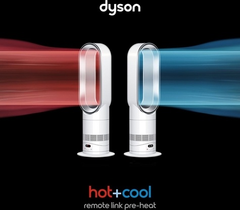 Dyson Hot and Cool HF1 White Silver Ventilator -  without blades - Ceramic