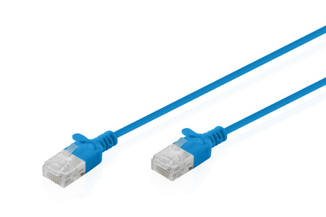DIGITUS Patchkabel CAT 6 U-UTP Slim 1,5m Blauw