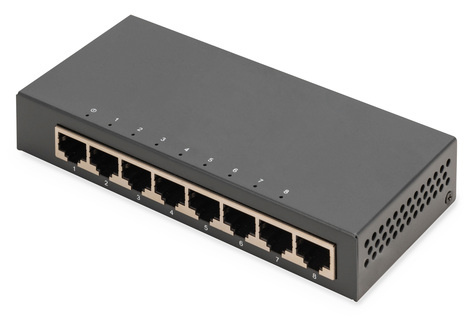 DIGITUS Switch 8-Port Gigabit Desktop, Unmanaged