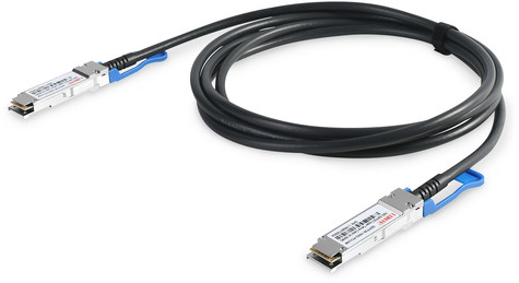 DIGITUS 100G QSFP28 Direct Attach Cable Tot 28.3125Gbps overdrachtssnelheid per kanaal 1m