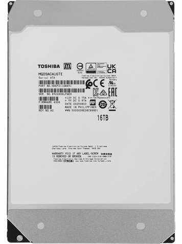 Toshiba 16TB MG Series MG11ACA16TE 7200RPM 1024MB Ent.