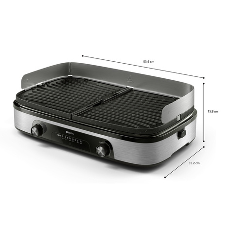 Philips Table grill 2400W 5000 series 2 Heatingplates reversable Maifan coating