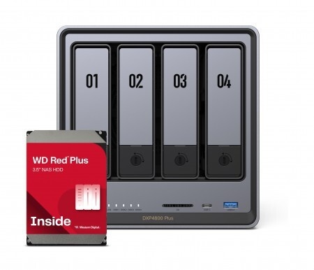 Ugreen Ugreen ***BUNDEL*** DXP4800 Plus 4Bay 16TB NAS met 4x 4TB WD RED