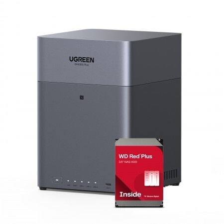 Ugreen Ugreen DH4300 Plus 4Bay 8TB NAS met 2x 4TB WD RED