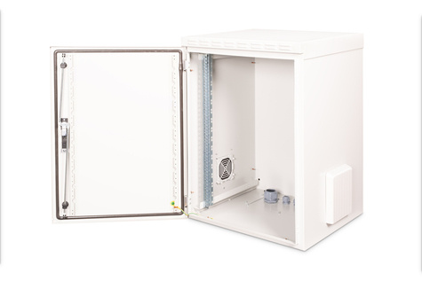 DIGITUS 16U wandbehuizing, buiten, IP55 891x600x600 mm, kleur grijs (RAL 7035)