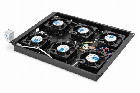 DIGITUS Professional Unique DN-19 FAN-6-SRV-B rack fan tray