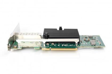 DIGITUS Enkele poort 10 Gigabit Ethernet-netwerkkaart, SFP, PCI Express, Intel-chipset