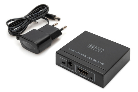 DIGITUS 4K HDMI-splitter, 1x2 4K/30Hz, zwart