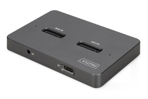 DIGITUS Dual Bay Nvme+SATA 2 in 1 SSD docking station 2 bays SATA/NVME 2 in 1 dockingstation