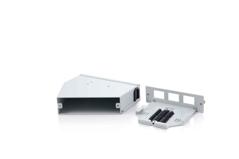 DIGITUS DIN rail lasmodule, schuin, 6 SC DX/LC Quad Kleur grijs