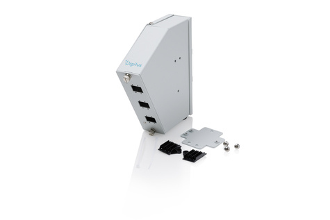 DIGITUS DIN rail lasmodule, schuin, 6 SC SX/LC DX Kleur grijs