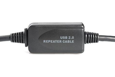 DIGITUS USB 2.0-repeaterkabel USB A mannetje / A vrouwtje, lengte 20m