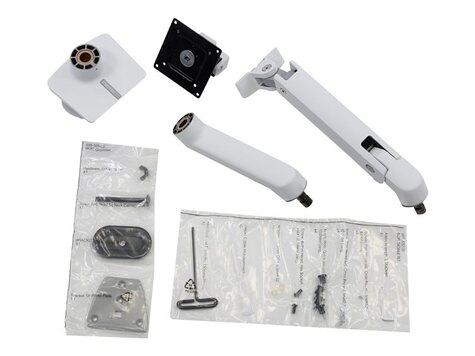 Ergotron HX Series Desk Monitor Arm - Pivot - Max 19Kg - up to 49inch -  white