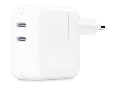 Apple Apple Netspanningsadapter - 35 Watt - 2 uitgangsaansluitingen (24 pin USB-C)