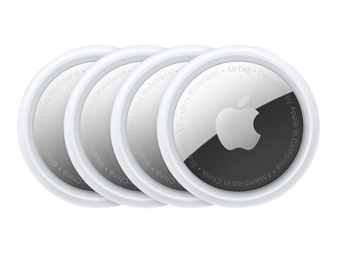 Apple AirTag - Antiverliestag Bluetooth voor mobiele telefoon, tablet (pak van 4) - voor iPhone/iPad/iPod