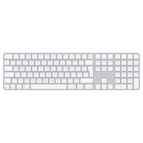 Apple Apple Magic Keyboard with Touch ID and Numeric Keypad for Mac models with Apple silicon - Dutch - White Keys qwerty