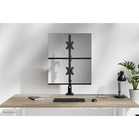Neomounts DS60-600BL2V Monitorarm voor twee schermen 10-32