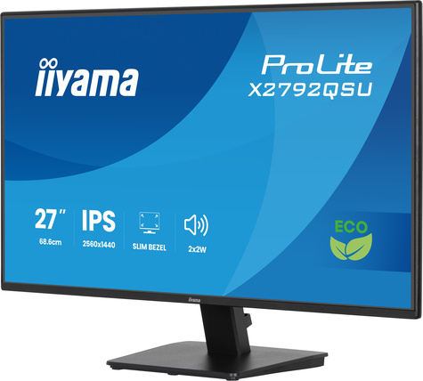 Iiyama ProLite X2792QSU-B1 computer monitor 68,6 cm (27") 2560 x 1440 Pixels Quad HD Zwart