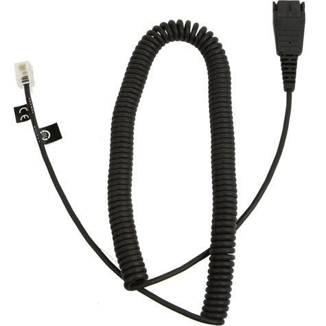 Jabra QD-RJ10 (coiled),  0,5 - 2 meters