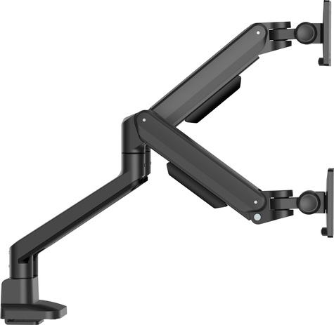 Iiyama Stylish flexible deskmount for dual monitor with mechanical spring formonitors up to 32i (12kg) Pivot Bearing head structure Smooth operation