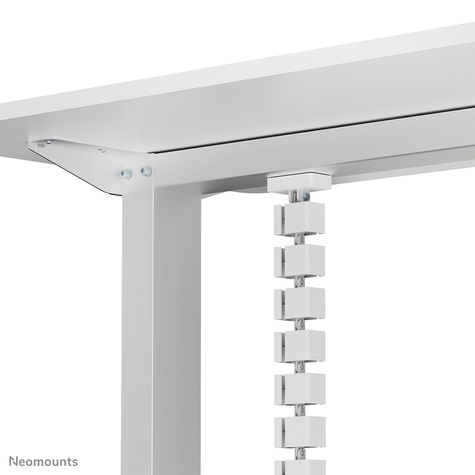 Neomounts Cable Spine Organizer for sit/stand desk frames magnet mounted white