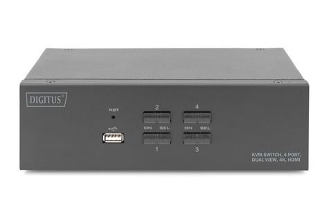 DIGITUS KVM / audio / USB switch - 4 ports