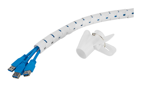 Neomounts Neomounts Spiral Cable Wrap oe25 mm. multiple cables white