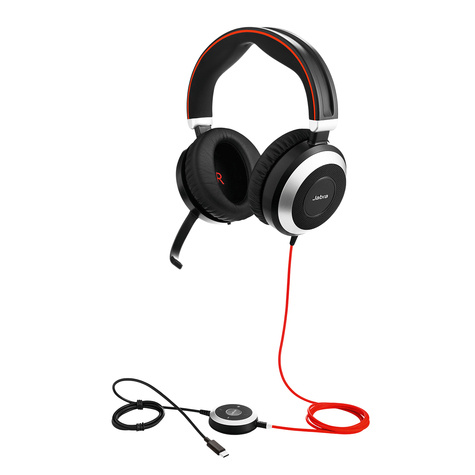Jabra Evolve 80 UC, Stereo, USB-C