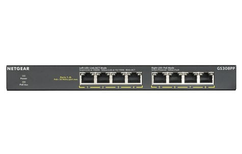 Netgear 8PT GE UNMANAGED SWCH W/POE/POE+