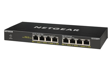 Netgear 8PT GE UNMANAGED SWCH W/POE/POE+