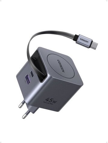 Ugreen 45W GaN Fast Charger with Retractable Cable 65822