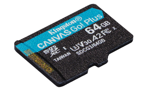 Kingston SDXC Card Micro 64GB UHS-I U3 Canvas Go! Plus