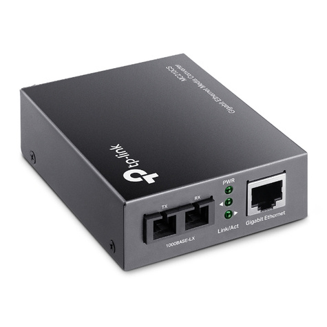 TP-Link 1 Gb RJ45 naar 1 Gb SC fiber convertor