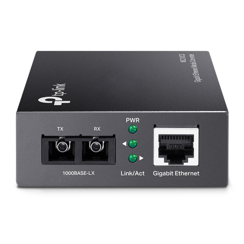 TP-Link 1 Gb RJ45 naar 1 Gb SC fiber convertor
