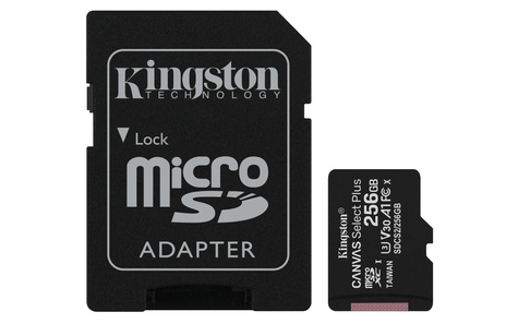 Kingston SDXC Card Micro 256GB UHS-I Canvas Select