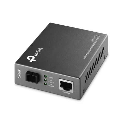 TP-Link 10/100 RJ45 naar 1 Gb SC fiber convertor